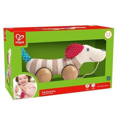Игрушка-каталка Hape Мягкая собачка (E8505) dt_28508 фото