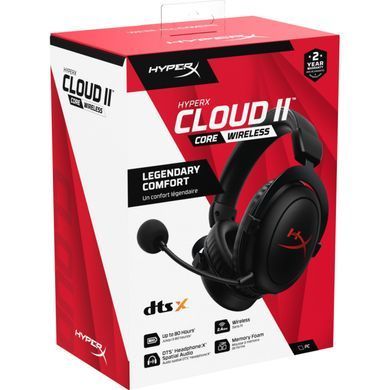 Гарнитура игровая HyperX Cloud II Core, WL/USB-A, черный 6Y2G8AA фото