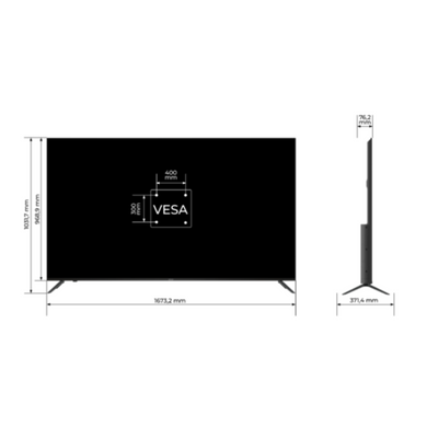 ТВ 75 ", UHD, Smart TV Kivi 75U760QB 3723729 фото