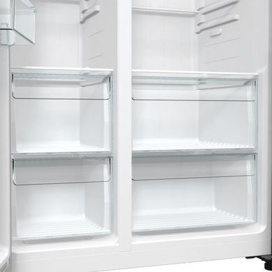 Gorenje Холодильник SBS 179х67х92см, 2 двері, 356( 191)л, А++, NF+, Інв. , зона св-ті, зовн. диспл, матовий сірий (365420) NRR9185EAXL фото