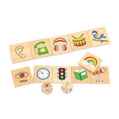 Дерев'яний пазл-гра Viga Toys Органи чуття (44507) dt_9116 фото