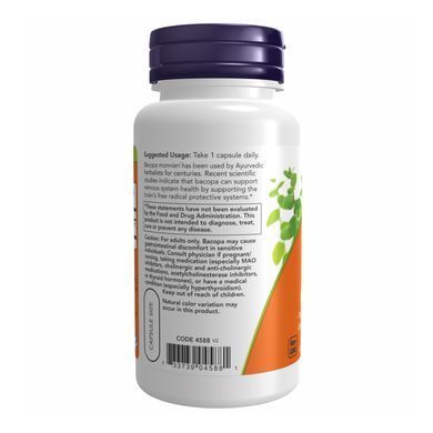 Bacopa Extract 450 mg - 90 vcaps Now Foods / Экстракт Бакопы
