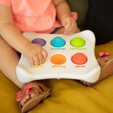 Сенсорна іграшка Fat Brain Toys Dimpl Duo Колір Форма Брайль (F208EN) dt_13653 фото