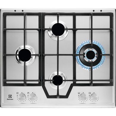 Electrolux Варильна поверхня газова, 60см, чавун, нерж (364059) KGS64562SX фото