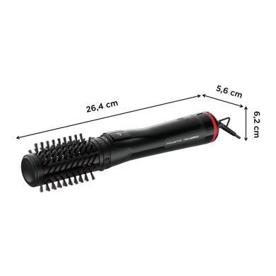 Rowenta Фен-щітка Karl Lagerfeld Activ Keratin&Shine, 1000Вт, 2 режими, іоніз-я, чорний (375677) CF952LF0 фото