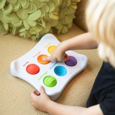 Сенсорна іграшка Fat Brain Toys Dimpl Duo Колір Форма Брайль (F208EN) dt_13653 фото