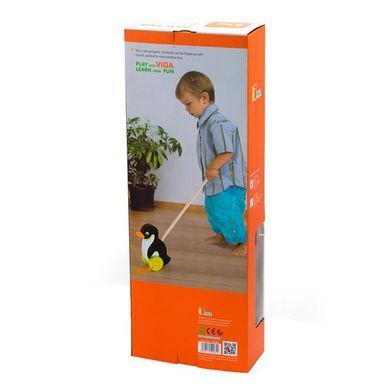 Деревянная каталка Viga Toys Пингвинчик (50962) dt_79183 фото