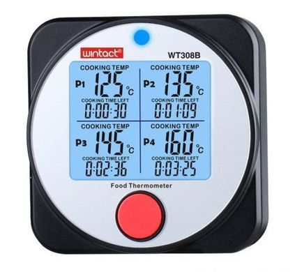 Термометр харчовий електронний 4-канальний Bluetooth -40-300 &deg;C WINTACT WT308B