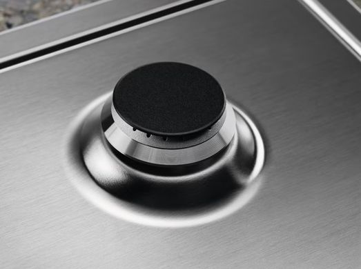 Electrolux Варильна поверхня газова, 60см, чавун, нерж (364059) KGS64562SX фото