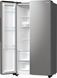 Gorenje Холодильник SBS 179х67х92см, 2 двері, 356( 191)л, А++, NF+, Інв. , зона св-ті, зовн. диспл, матовий сірий (365420) NRR9185EAXL