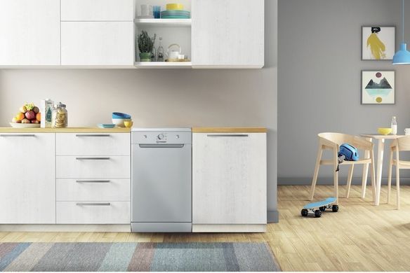 Indesit Посудомоечная машина 10компл., A+, 45см, серебристый DSCFE1B10SRU фото
