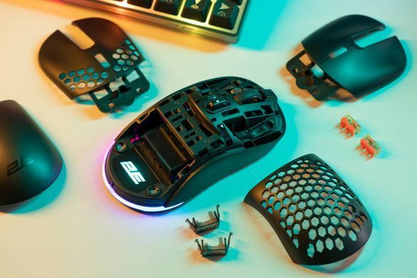2E Gaming Миша HyperDrive Pro WL, RGB Black (351783) 2E-MGHDPR-WL-BK фото