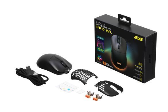 2E Gaming Миша HyperDrive Pro WL, RGB Black (351783) 2E-MGHDPR-WL-BK фото