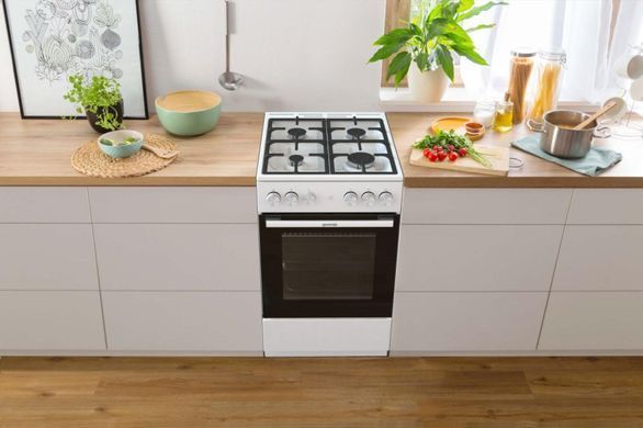 Gorenje Плита газова, 70л, 50x60см, чавун, білий (374471) GG5A11WF фото
