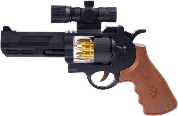 Пістолет світло-звуковий ZIPP Toys Револьвер Чорний ibs_5320122 фото