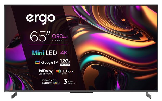 Телевизор ERGO 65MQ90PRO + ПОДАРОК электрочайник ERGO CT 8071 65MQ90PRO фото