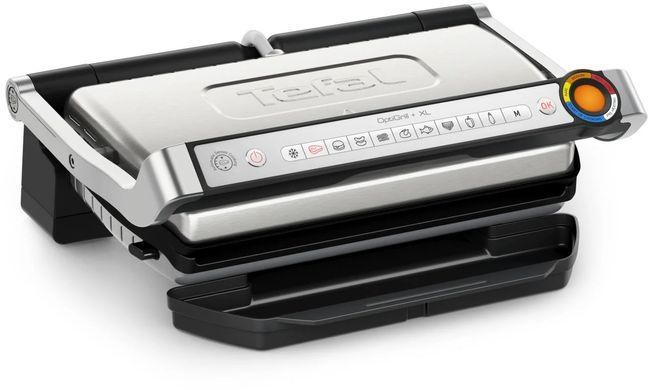 Tefal Гриль прижимний OptiGrill+ XL 2000Вт, темп. режимів-4, з`ємні пластини, алюміній, метал (375650) GC727D10 фото