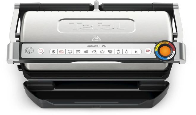 Tefal Гриль прижимний OptiGrill+ XL 2000Вт, темп. режимів-4, з`ємні пластини, алюміній, метал (375650) GC727D10 фото