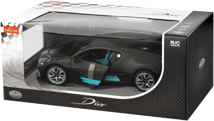 Машинка Rastar Bugatti Divo на радиоуправлении. 1:14. Серый