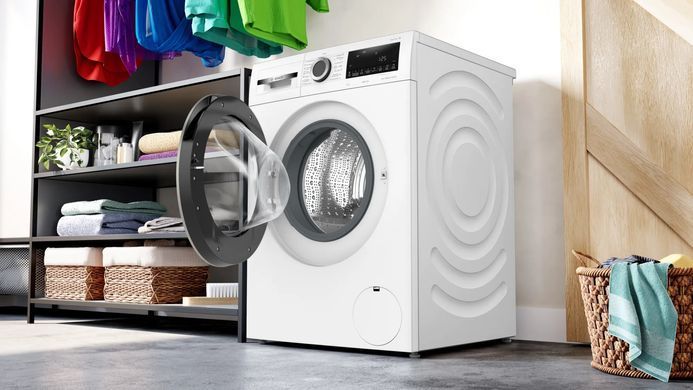 Bosch Пральна машина фронтальна, 9кг, 1400, A+++, 59см, дисплей, білий (375273) WGA14400UA фото