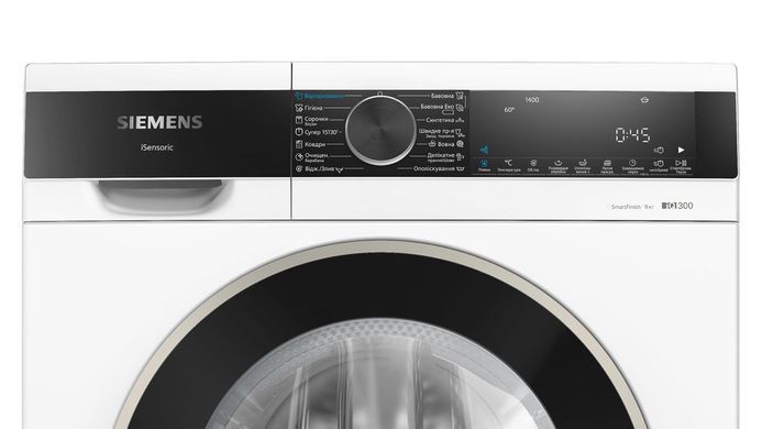 Siemens Пральна машина фронтальна, 9кг, 1400, A+++, 60см, дисплей, білий (379093) WG44A2Z0UA фото