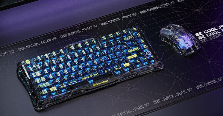 Миша GravaStar Mercury M2, BT/WL/USB-A, RGB, чорно-прозорий (391247) GRAVASTARM2_XTAL_BLK фото
