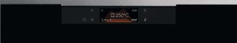 Electrolux Духова шафа електрична, 72л, A+, дисплей, конвекція, піроліз, телескопічні напрямні, чорний+нерж (368035) KOEBP39WX фото