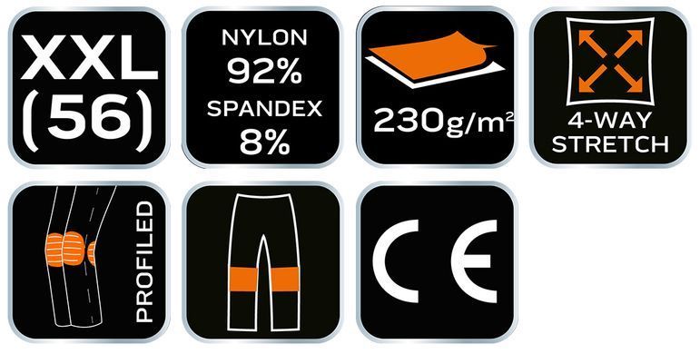 Робочі штани NEO TOOLS 81-291 OUTDOOR, гірчичні, 4-Way Stretch XXL