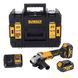 Шліфмашина кутова - болгарка акумуляторна безщіткова DeWALT DCG407M2T DCG407M2T