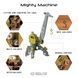 Коллекционная модель-конструктор Metal Time Mighty Machine Портовый кран механический двухцветный (MT055) dt_94821