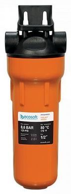 Фильтр магистральный Ecosoft 10" для горячей воды, подключение 1/2" латунь, с полипропиленовым картриджем.