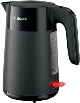 Електрочайник Bosch 1.7л, пластик, чорний (374962) TWK2M163 фото