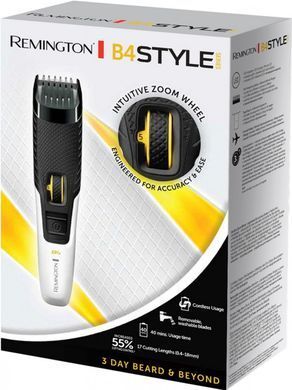 Remington Триммер Style Series для бороды и усов, акум., роторный мотор, сталь, черно-белый