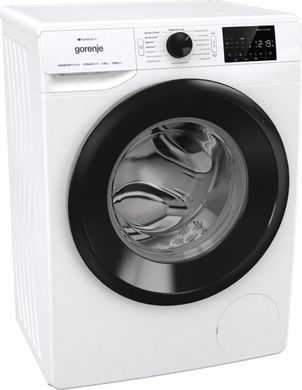Gorenje Пральна машина фронтальна, 8кг, 1200, A+++, 55см, дисплей, інвертор, пара, Wi-Fi, білий (379044) WPNEI82SBSWIFI фото