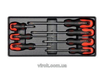 Вклад в инструментальный шкаф YATO: крестовые отвертки, 7 шт.