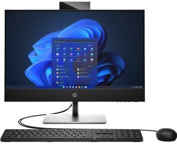 HP Комп'ютер персональний моноблок ProOne 440-G9 23.8" FHD IPS AG, Intel i3-13100T, 8GB, F512GB, ODD, UMA, WiFi, кл+м, 3р, Win11P, чорний (377411) 935Y7EA фото