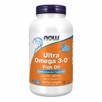 Ультра Омега-3 NOW Foods Ultra Omega 3-D, 180 желатиновых капсул