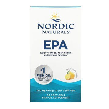 EPA - 60 softgels Nordic Naturals / ЕПК (Ейкозапентаєнова кислота)