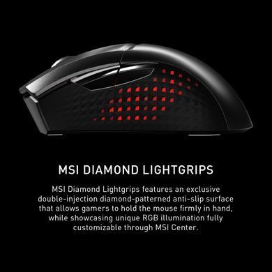 MSI Мышь Clutch GM51 LIGHTWEIGHT WIRELESS, RGB, WL, чёрный S12-4300080-C54 фото