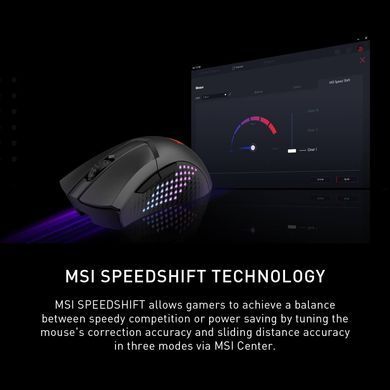 MSI Мышь Clutch GM51 LIGHTWEIGHT WIRELESS, RGB, WL, чёрный S12-4300080-C54 фото