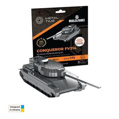 Коллекционная модель-конструктор Metal Time World of Tanks танк Conqueror FV214 (MT069) dt_97361 фото
