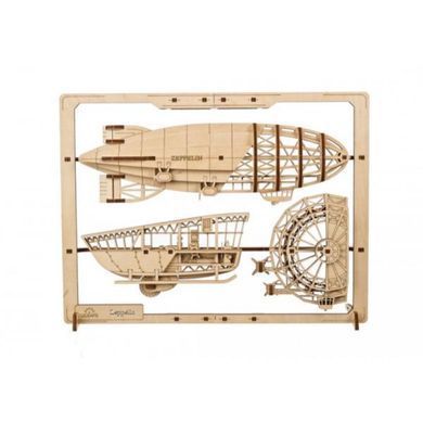 Деревянный механический 3D конструктор Ugears Цепелин (70208) dt_93673 фото