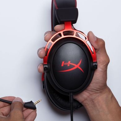 Гарнитура игровая HyperX Cloud Alpha, mini-jack/dual 3.5мм, 1.2м/2м черно-красный 4P5L1AM фото