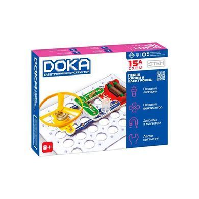 Электронный конструктор Doka Первые шаги в электронике Набор А, 15 Схем (D70709) D70709 фото
