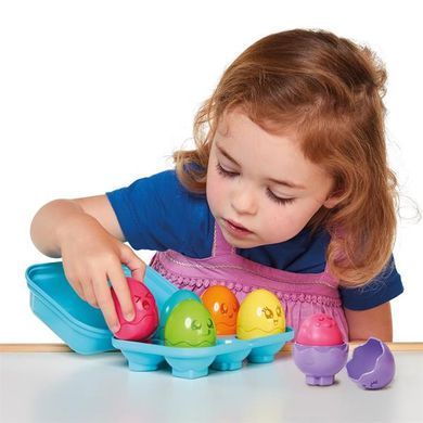 Сортер Toomies Яйца в голубом лотке 6 шт. (E73563) dt_67307 фото