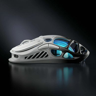 Миша GravaStar Mercury M1 Pro, BT/WL/USB-A, RGB, чорно-білий (391250) GRAVASTARM1PRO_GBLK фото