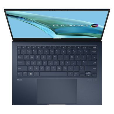ASUS Ноутбук Zenbook S 13 UX5304MA-NQ040W 13.3" 3K OLED, Intel Ultra 7 155U, 16GB, F1TB, UMA, Win11, Синій (382120) 90NB12V3-M00AV0 фото