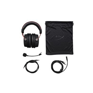 Гарнитура игровая HyperX Cloud Alpha, mini-jack/dual 3.5мм, 1.2м/2м черно-красный 4P5L1AM фото