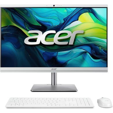 Acer Комп'ютер персональний моноблок Aspire C24-195ES 23.8" FHD Intel U7-155U, 32GB, F1TB, UMA, WiFi, кл+м, 3р, без ОС, сірий (380369) DQ.BM5ME.003 фото