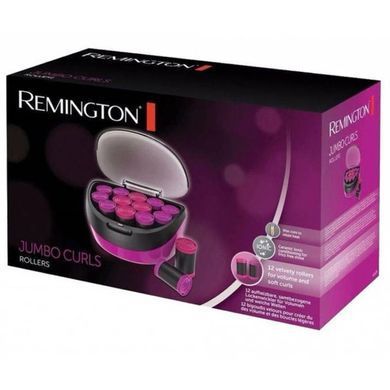 Remington Термо бігуді Jumbo Curls, 600Вт, D-36,41mm, 12шт, іонізація, кондиціонування, рожевий (296775) H5670 фото